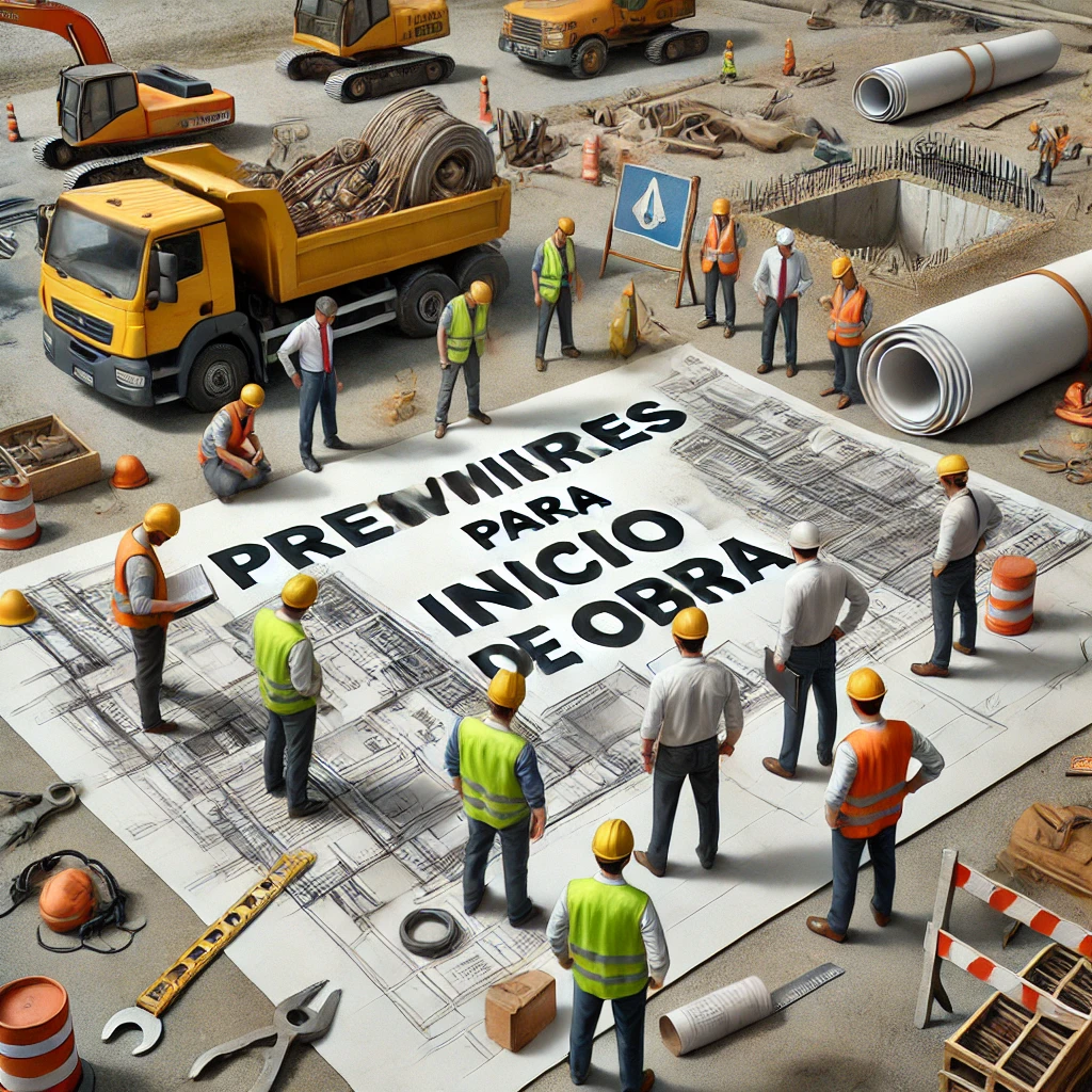Preliminares para inicio de obra