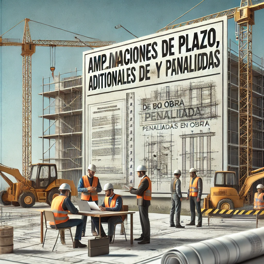 Ampliaciones de plazo, adicionales de obra y penalidades en obra