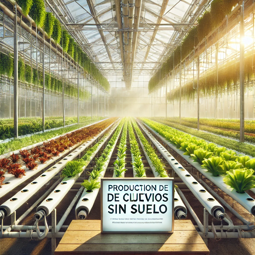 Producción de cultivos sin suelo