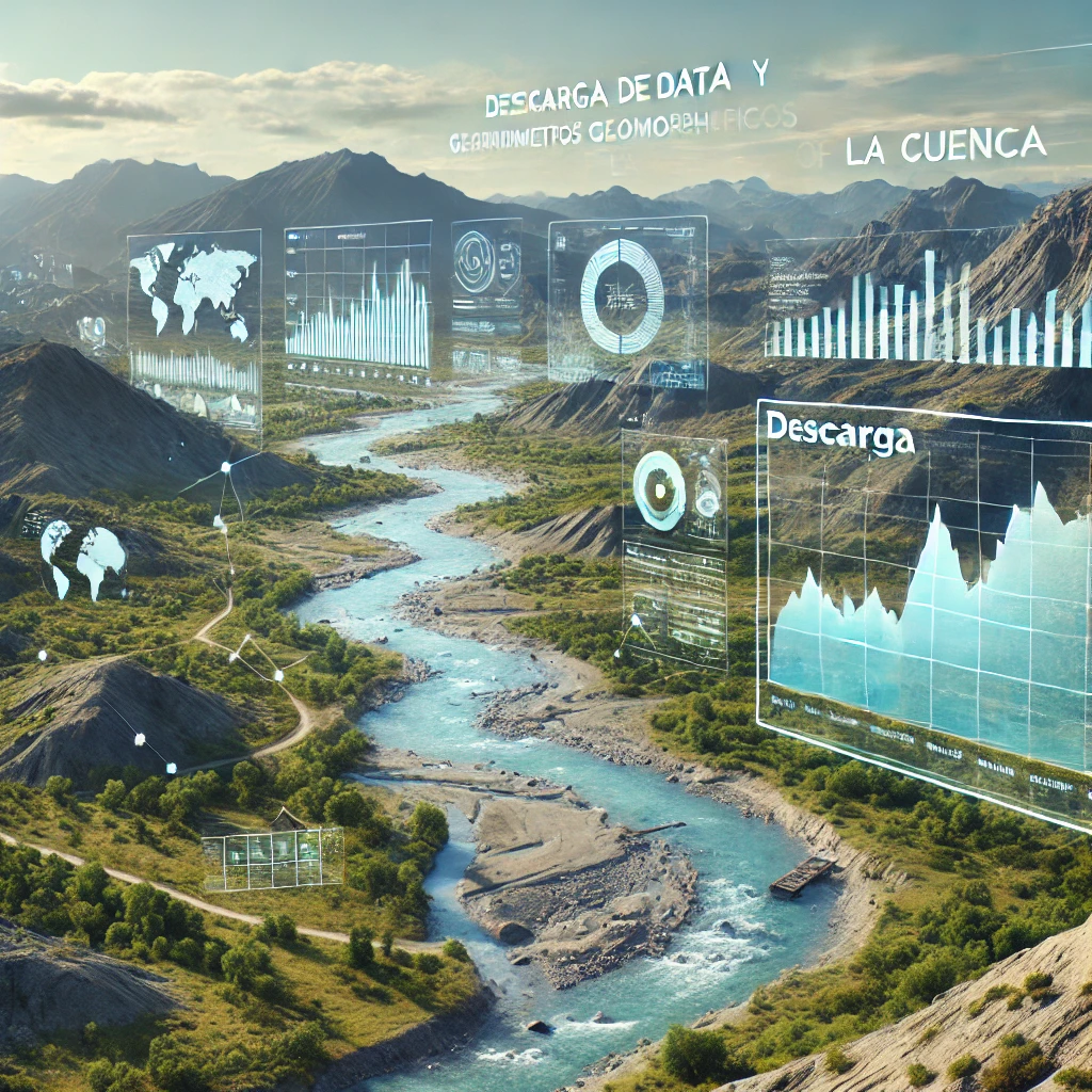 Descarga de data y parámetros geomorfológicos de la cuenca