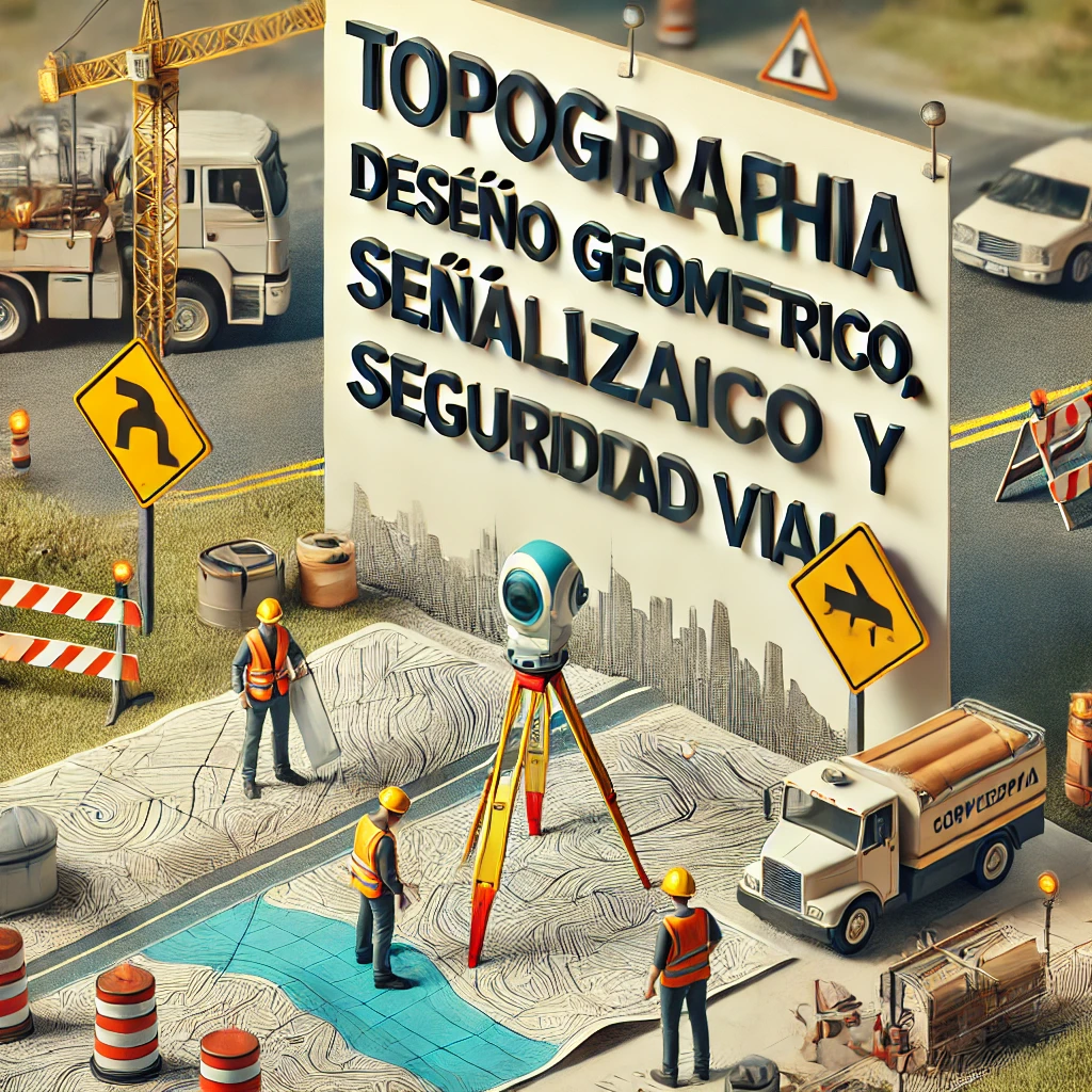 Topografía, diseño geométrico, señalización y seguridad vial